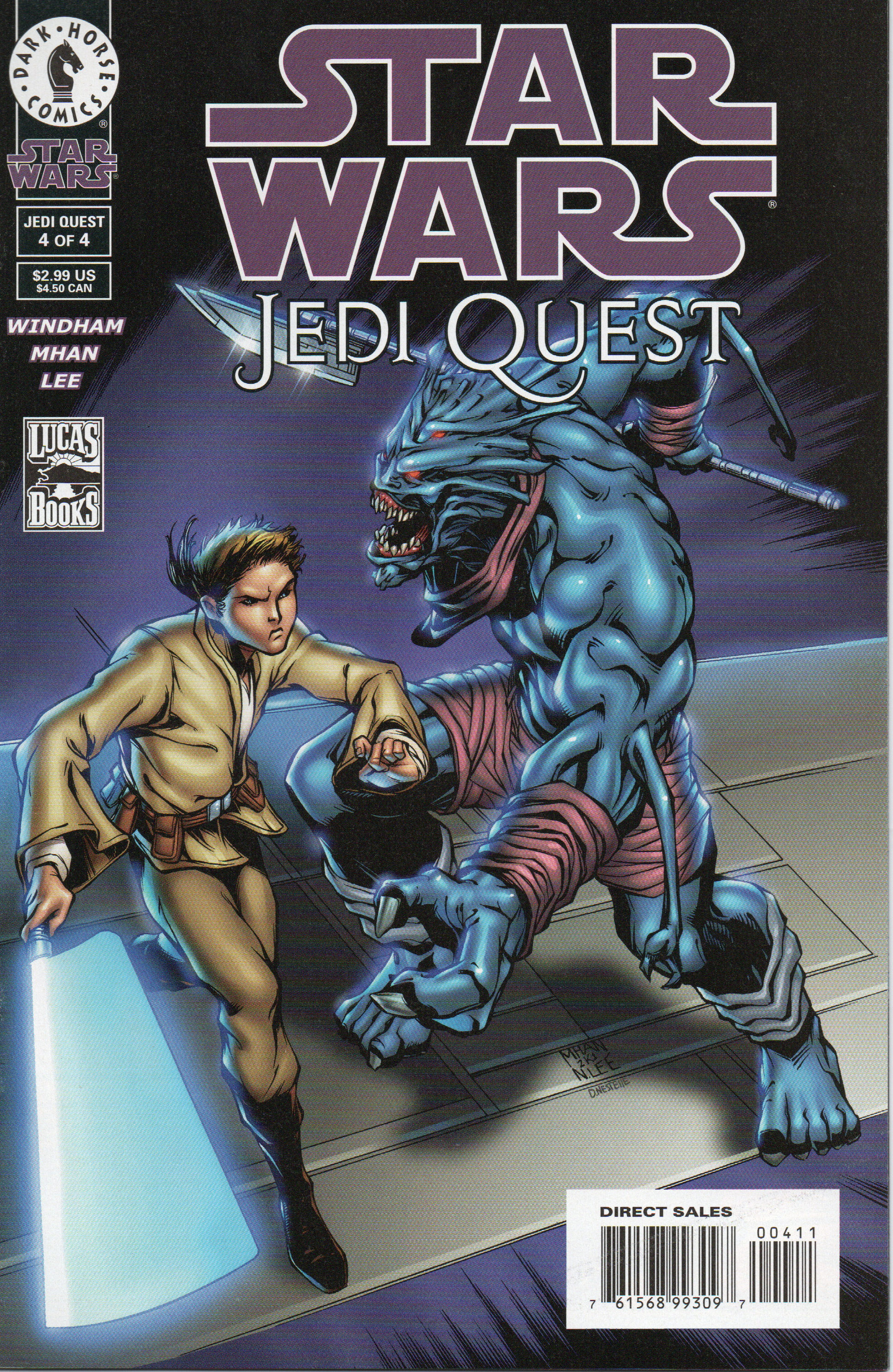 Star Wars "Jedi Quest" #4 Comic Book by Dark Horse Comics at TheGlassyLass.com