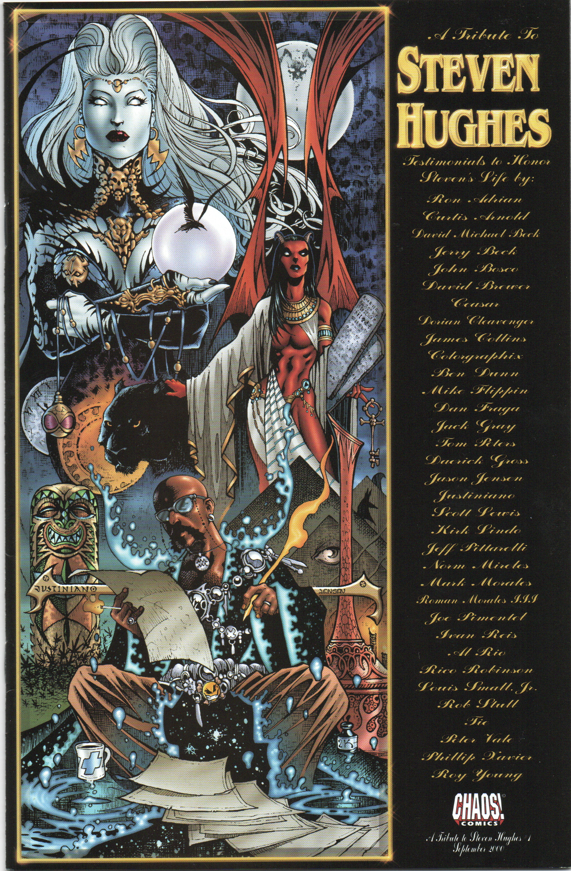 Tribute to Steven Hughes Comic Book at TheGlassyLass.com - Front Cover