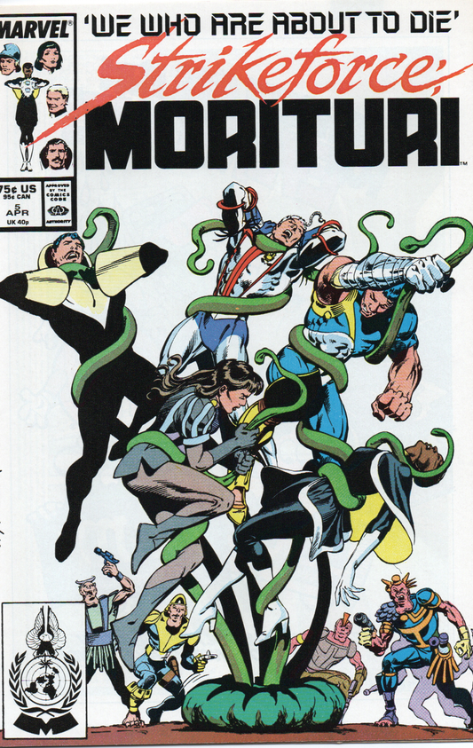 Strikeforce Morituri #5 Comic Book (Ungraded) From TheGlassyLass.com (Front Cover)