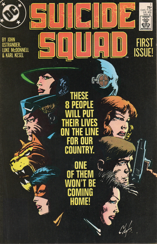 Suicide Squad #1 Comic Book From TheGlassyLass.com - Front Cover