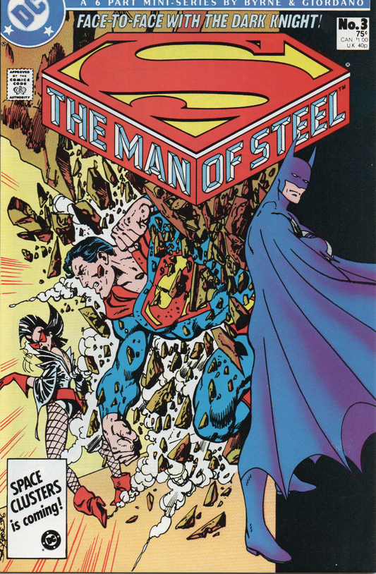 Superman Man of Steel #3 Comic Book (The Dark Knight) From TheGlassyLass.com - Front Cover