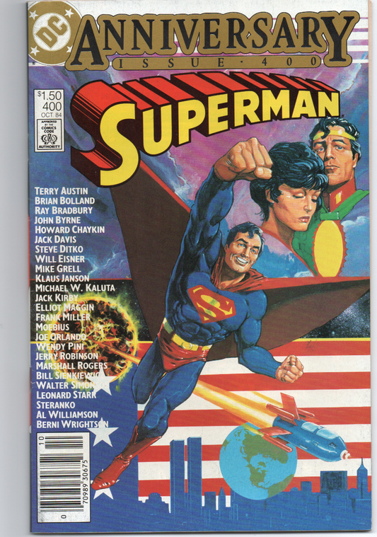 Superman Man of Steel #1 Anniversary Comic Book From TheGlassyLass.com - Front Cover