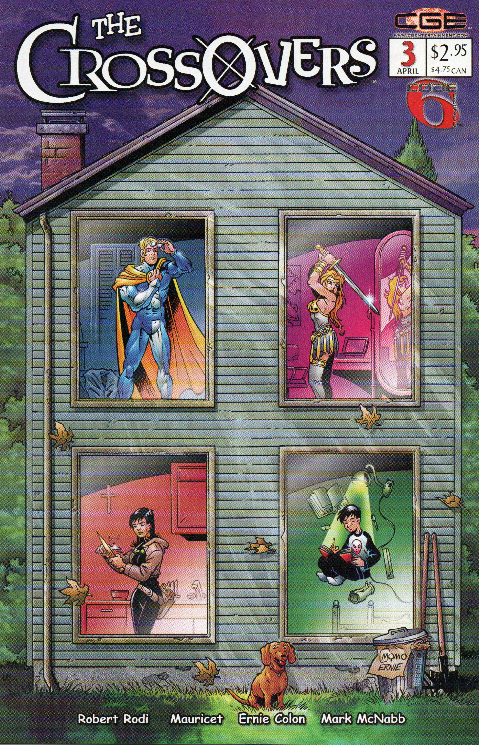 The Crossovers #3 Comic Book From TheGlassyLass.com - Front Cover