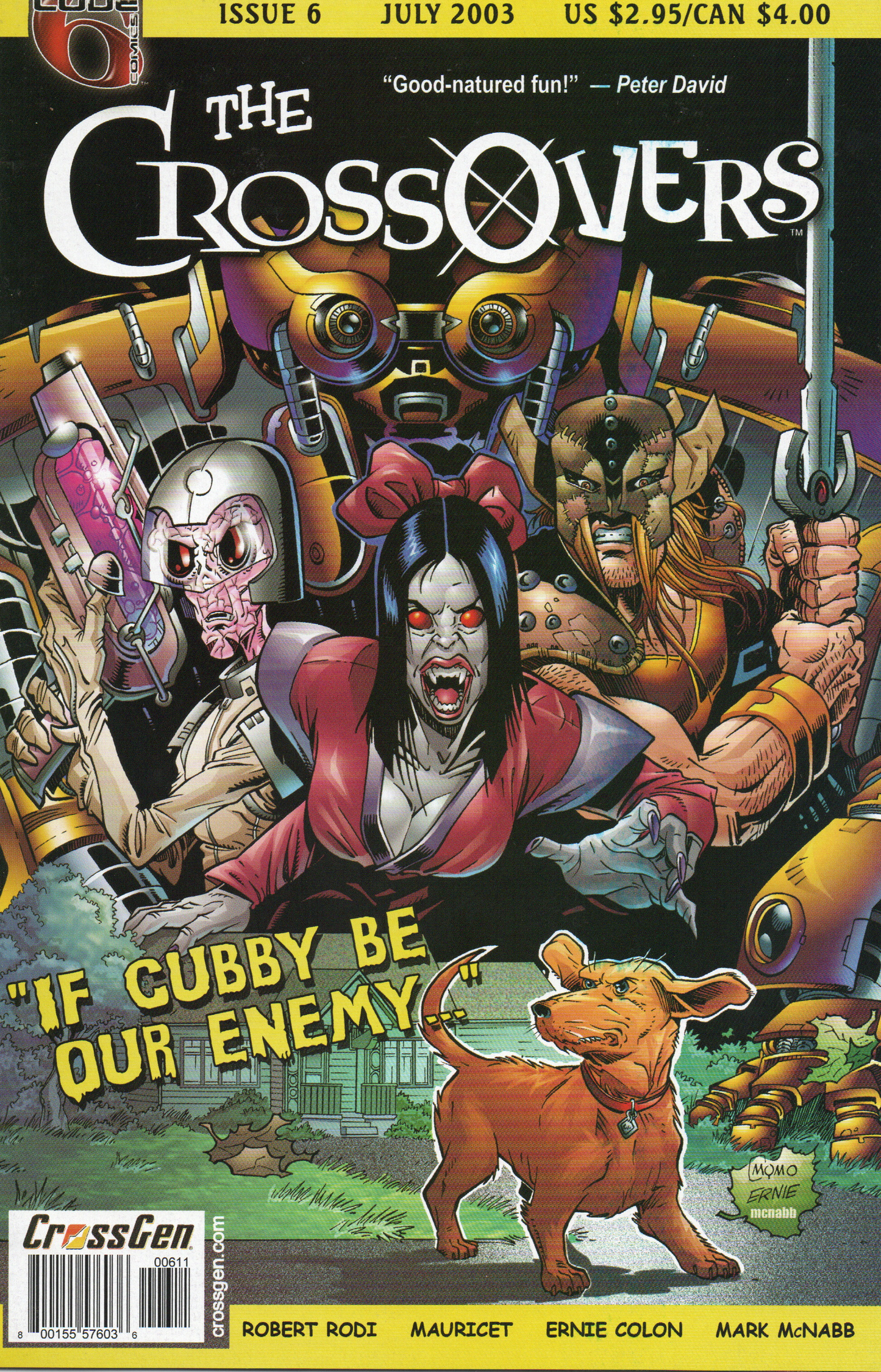 The Crossovers #6 Comic Book From TheGlassyLass.com - Front Cover