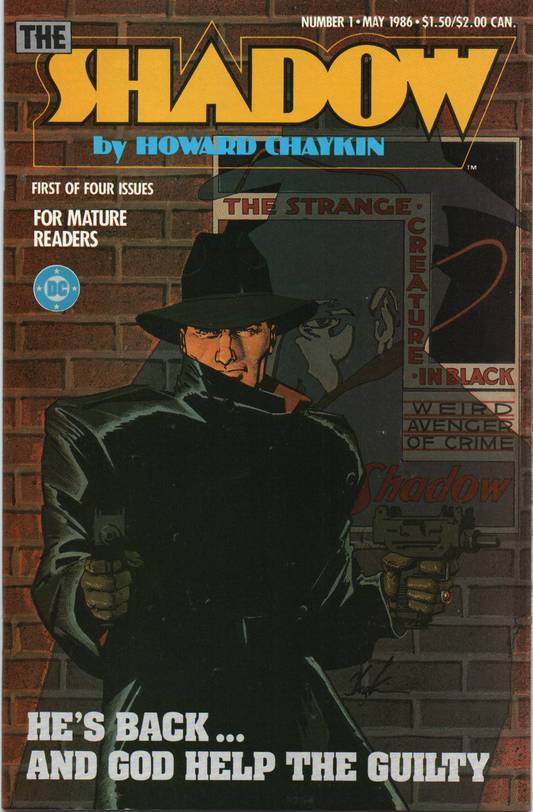 The Shadow #1 Comic Book (1986) DC Comics from TheGlassyLass.com Front Cover