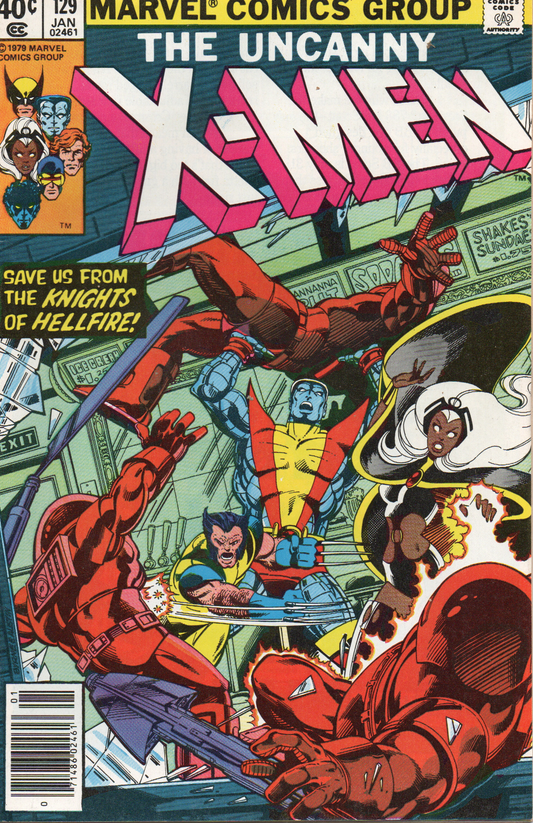 The Uncanny X-Men #129 Comic Book From TheGlassyLass.com - Front Cover