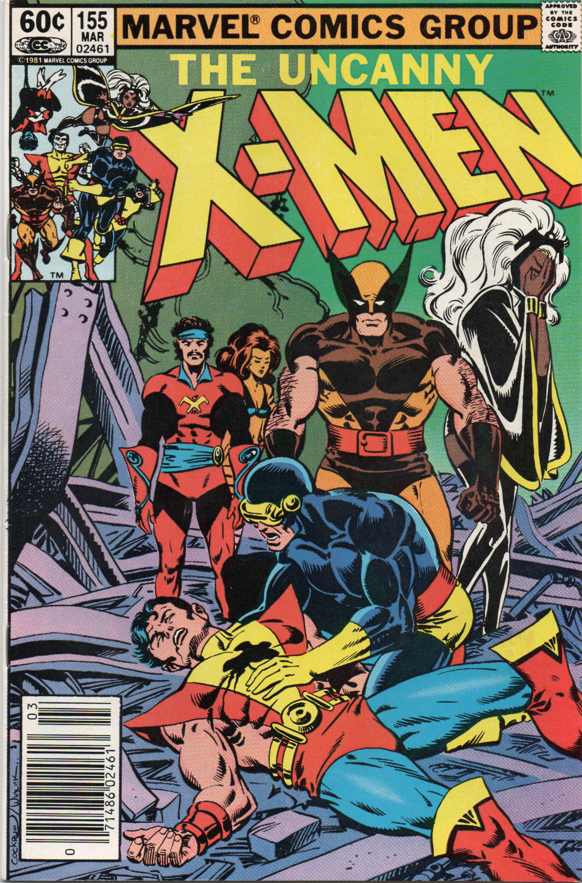 The Uncanny X-Men #155 Comic Book From TheGlassyLass.com - Front Cover