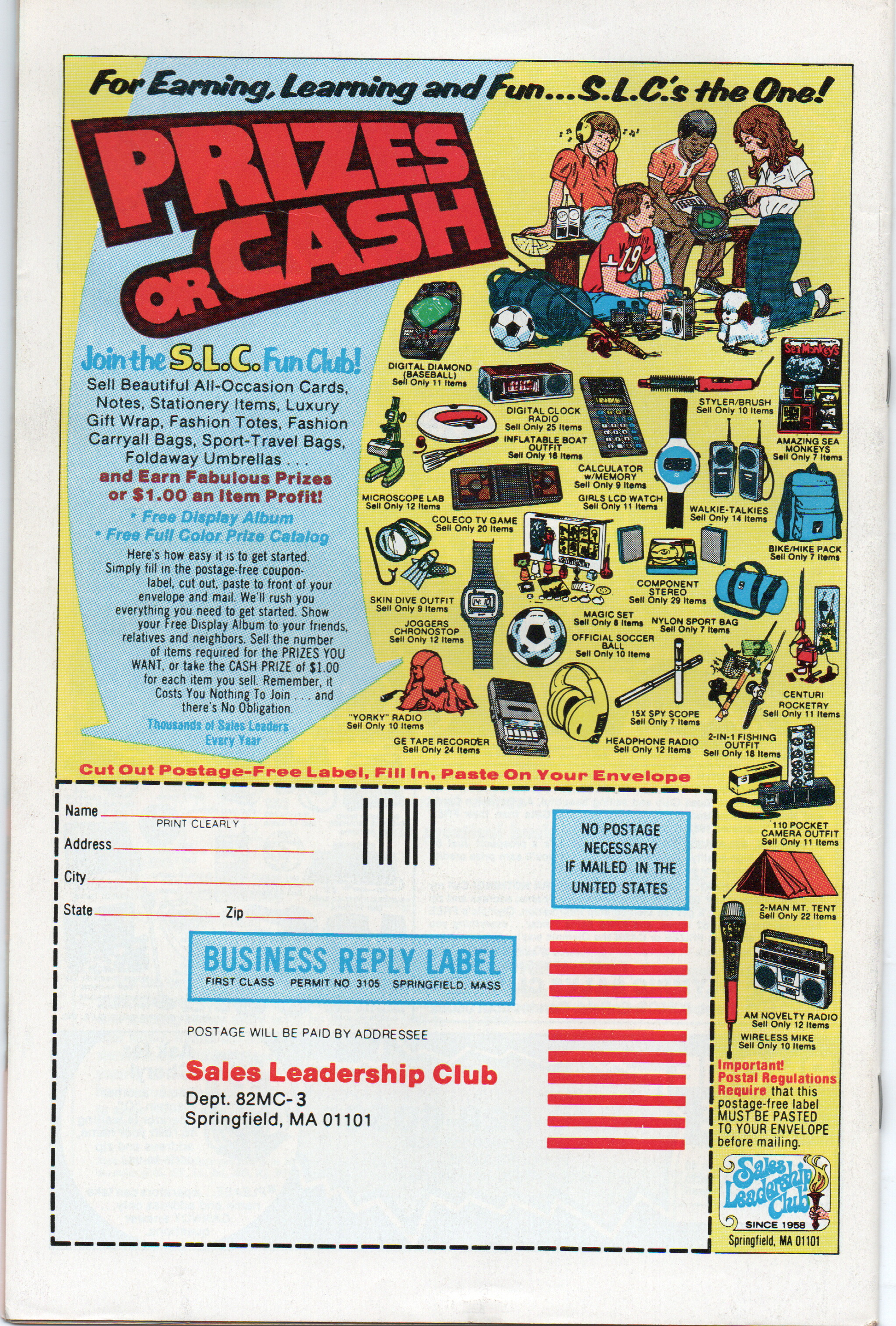 The Uncanny X-Men #158 Comic Book From TheGlassyLass.com - Back Cover