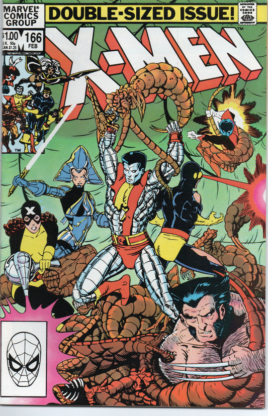 The Uncanny X-Men #166 Comic Book From TheGlassyLass.com - Front Cover