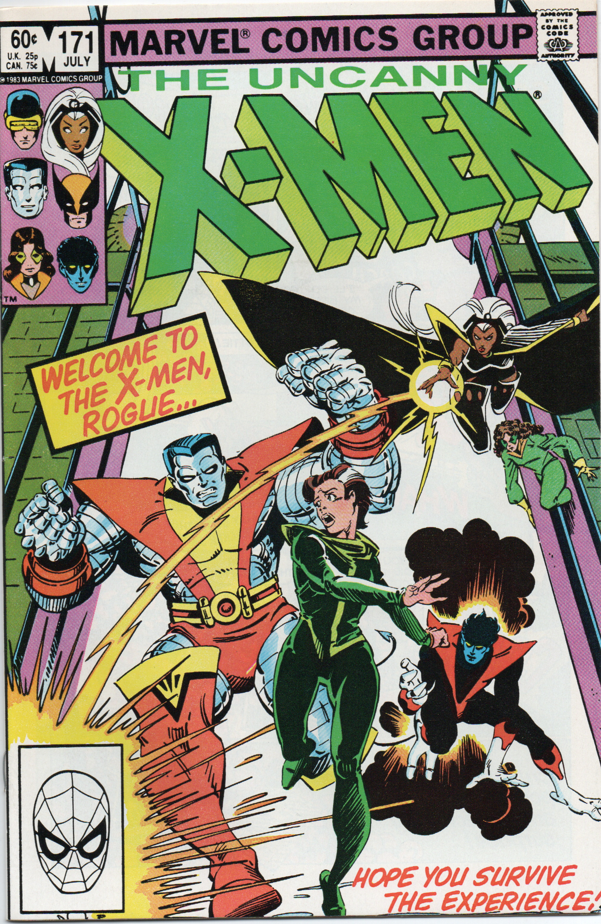 The Uncanny X-Men #171 Comic Book From TheGlassyLass.com - Front Cover