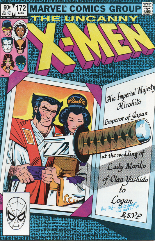 The Uncanny X-Men #172 Comic Book From TheGlassyLass.com - Front Cover