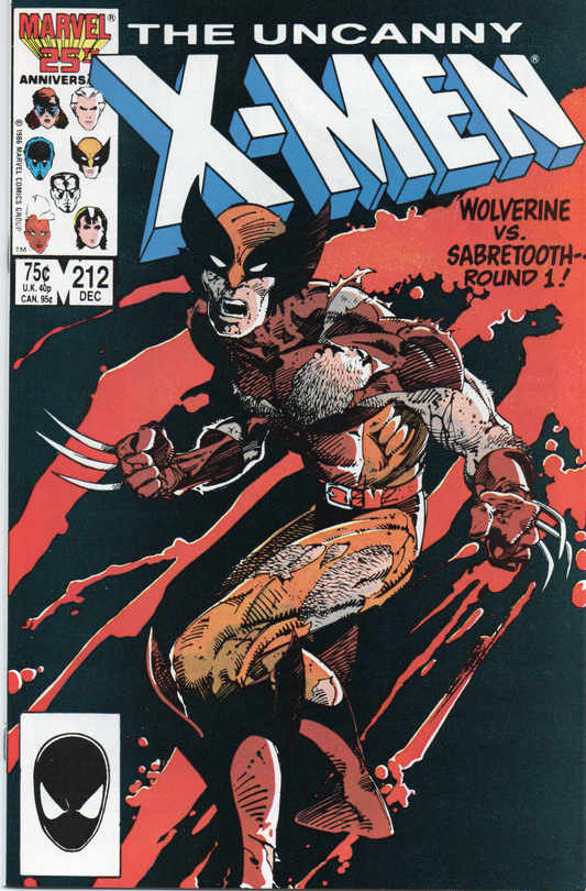 The Uncanny X-Men #212 Comic Book From TheGlassyLass.com - Front Cover