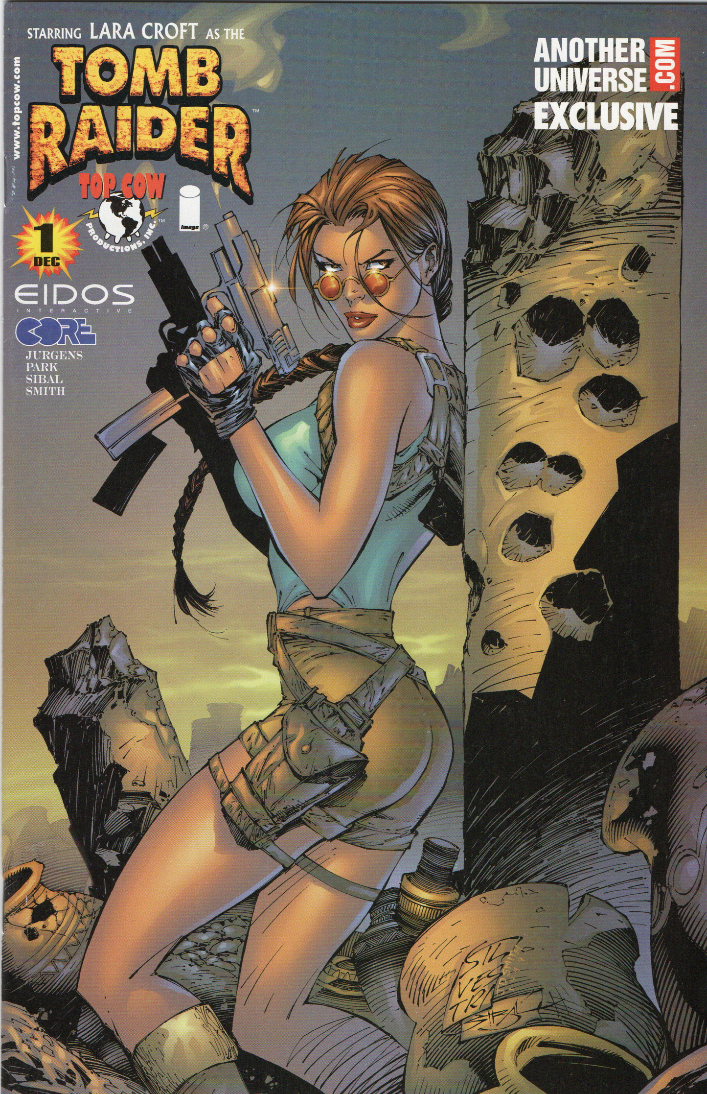 Lara Croft as The Tomb Raider #1AU (Gold Print Variant) by Top Cow Comics - Ungraded from TheGlassyLass.com