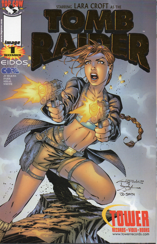 Lara Croft as The Tomb Raider #1.TOWER.HOLO by Top Cow Comics - Ungraded from TheGlassyLass.com