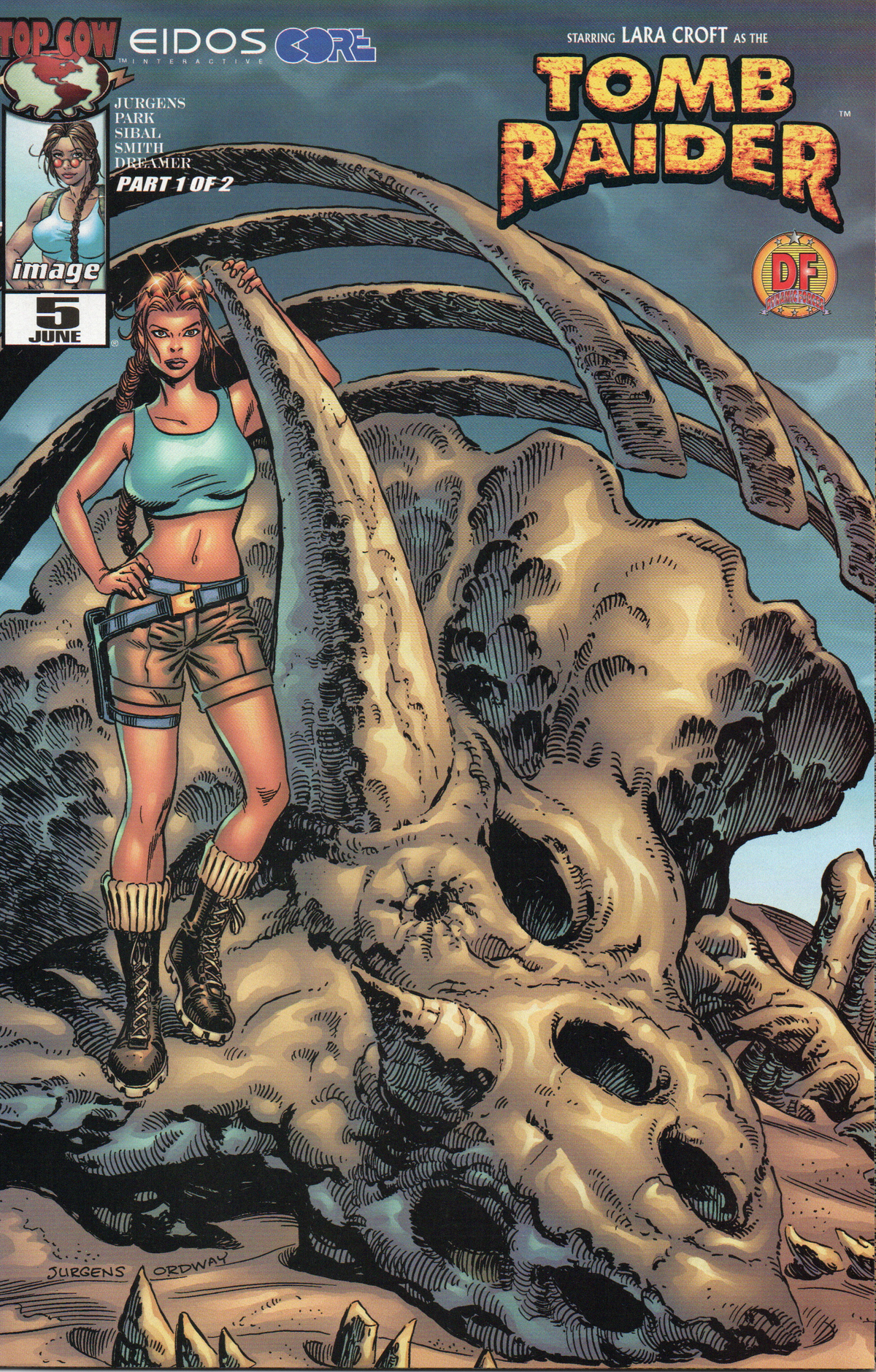 Tomb Raider Starring Lara Croft #5DF w/COA by Top Cow Comics