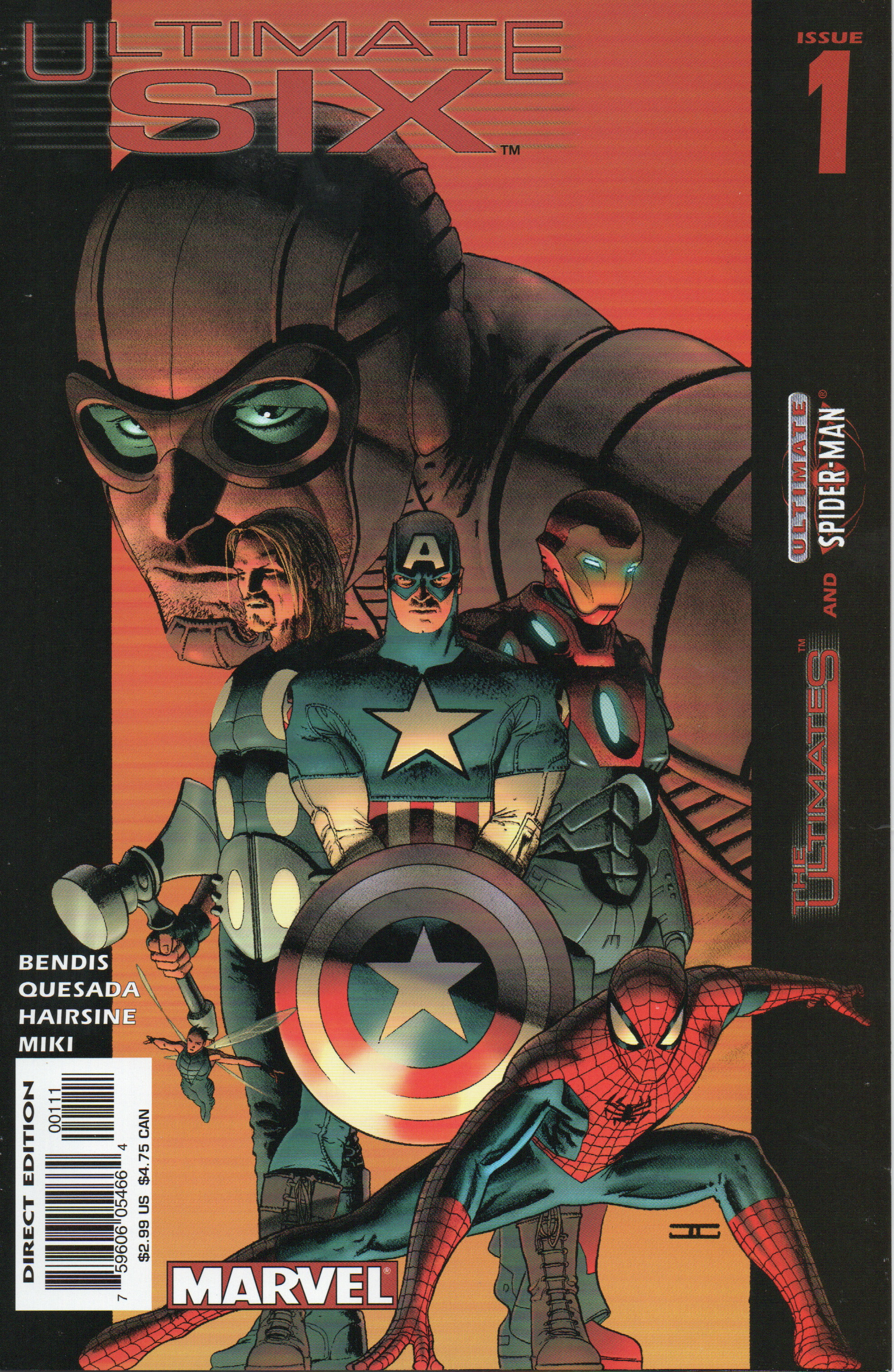 Spider-Man Ultimate Six #1 Comic Book by Marvel Comics at TheGlassyLass.com