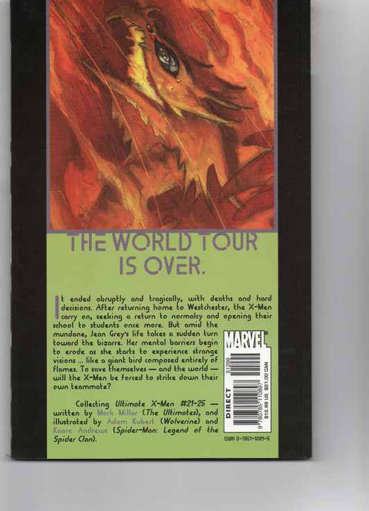 Ultimate X-Men TPB #4 (1st Printing) Comic Book From TheGlassyLass.com - Back Cover