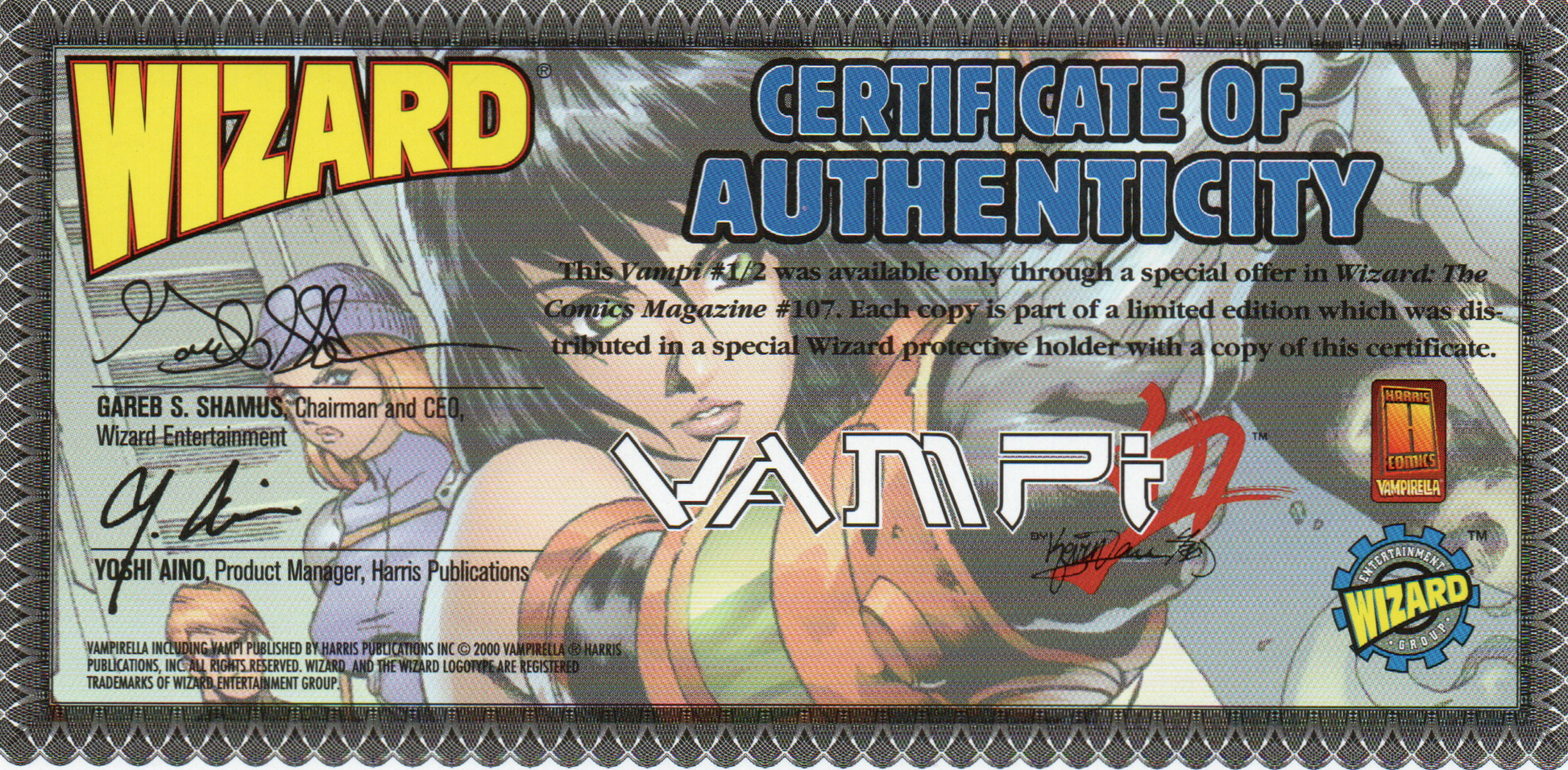 Vampi #1/2B (Wizard Variant Cover) Comic Book by Anarchy Studios at TheGlassyLass.com