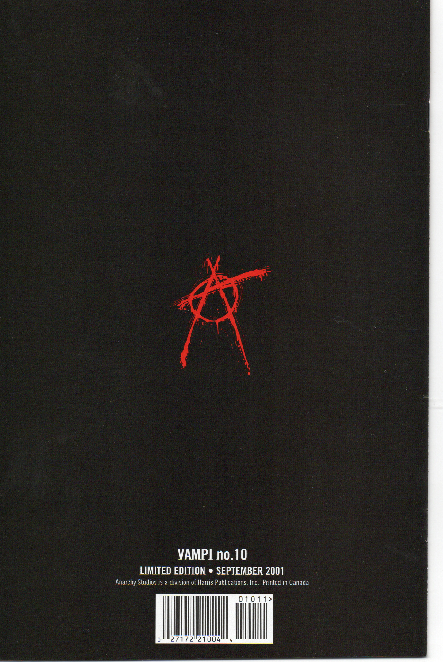 Vampi #10B (Variant Cover) Comic Book by Anarchy Studios at TheGlassyLass.com