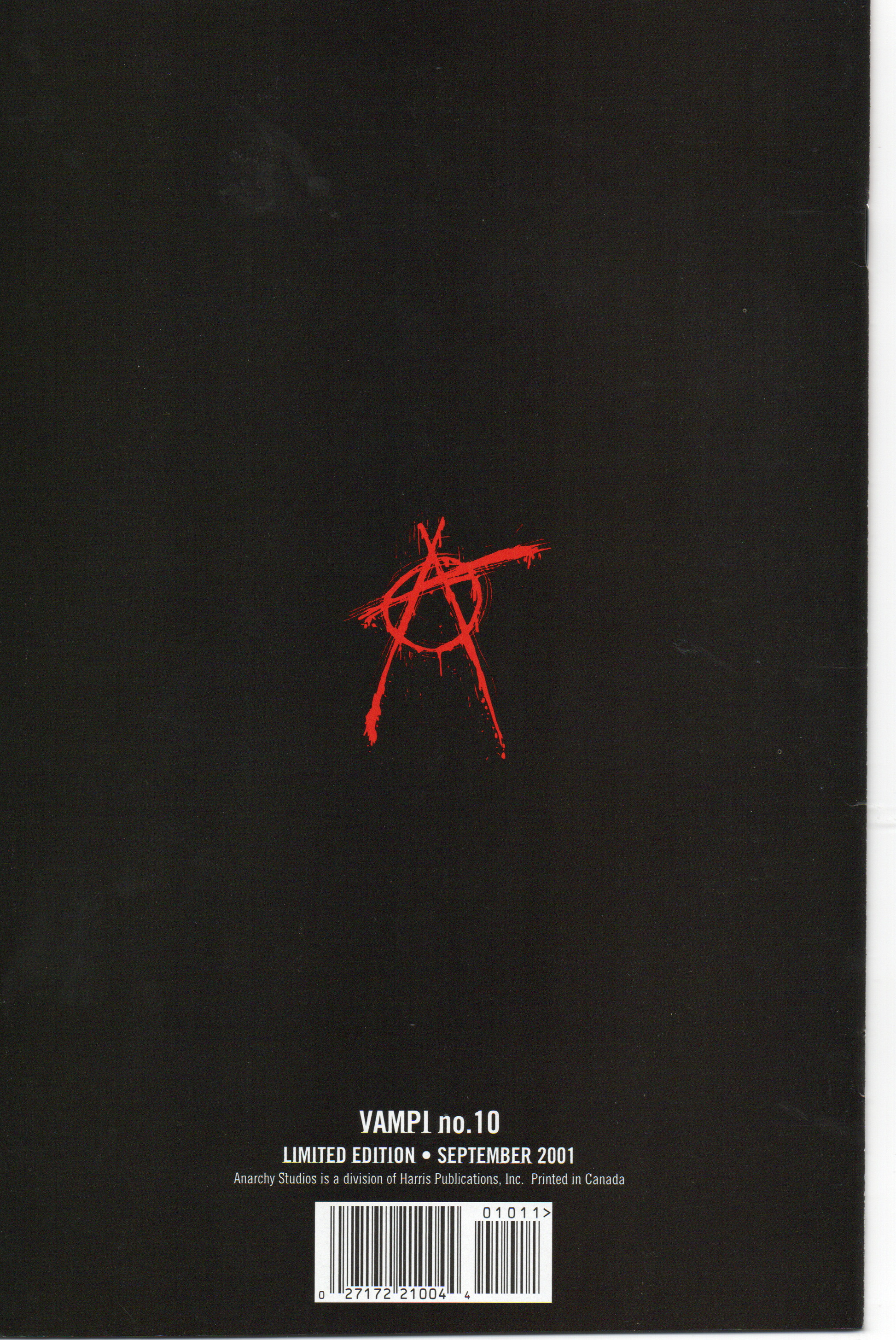 Vampi #10B (Variant Cover) Comic Book by Anarchy Studios at TheGlassyLass.com