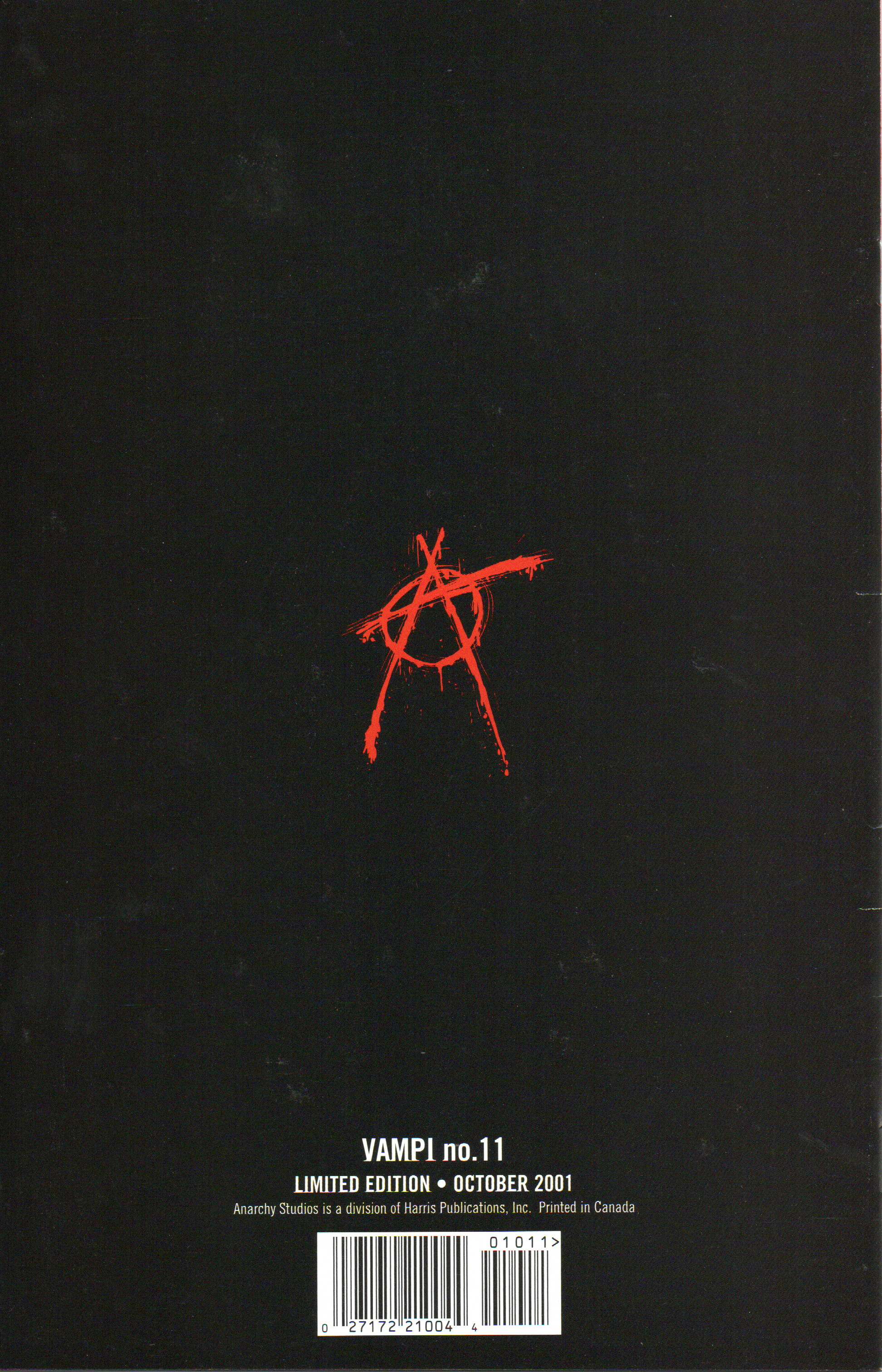 Vampi #11B (Variant Cover) Comic Book by Anarchy Studios at TheGlassyLass.com