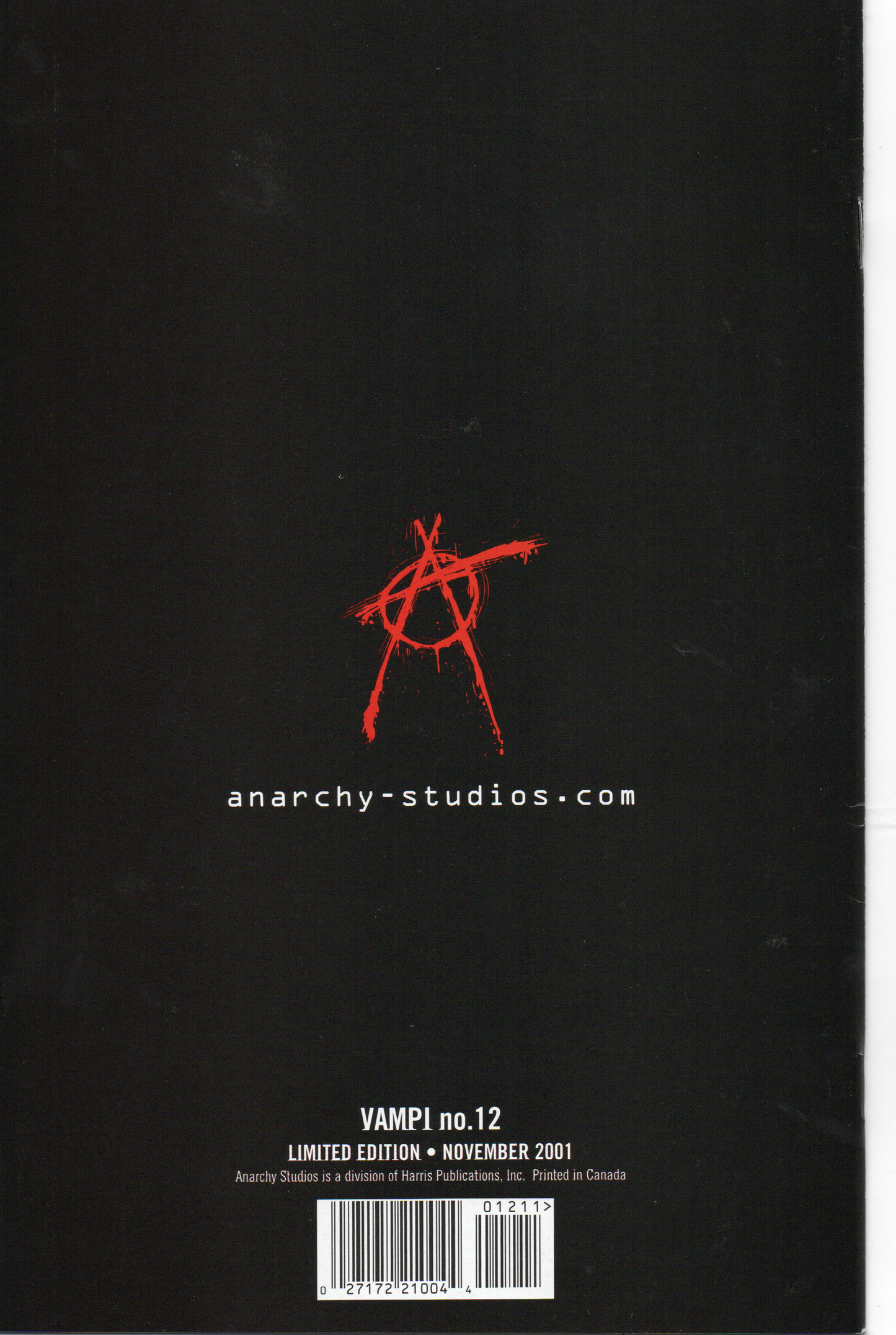 Vampi #12B (Variant Cover) Comic Book by Anarchy Studios at TheGlassyLass.com
