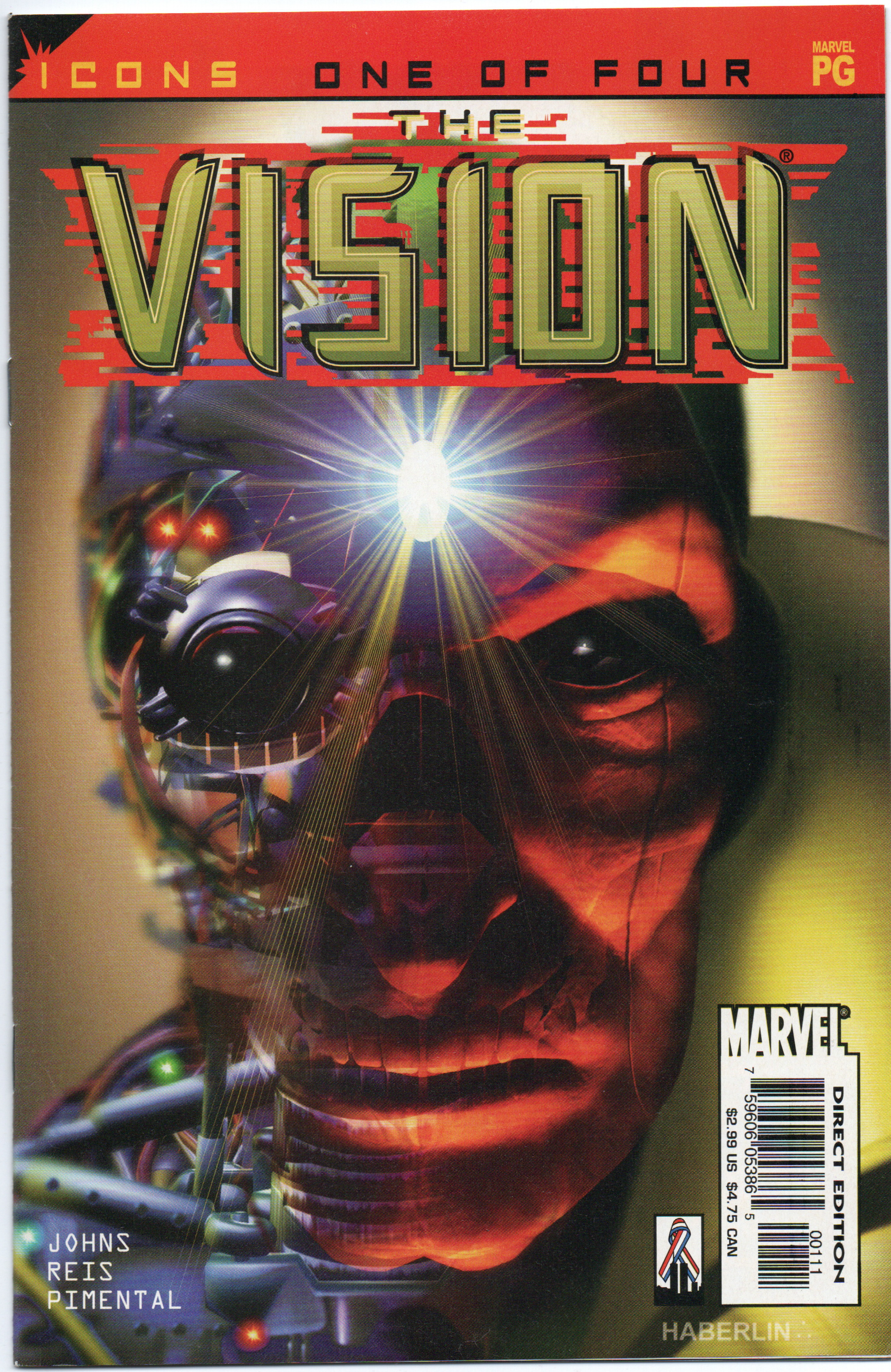 The Vision (Avengers Marvel Icons) #1 Comic Book From TheGlassyLass.com - Front Cover