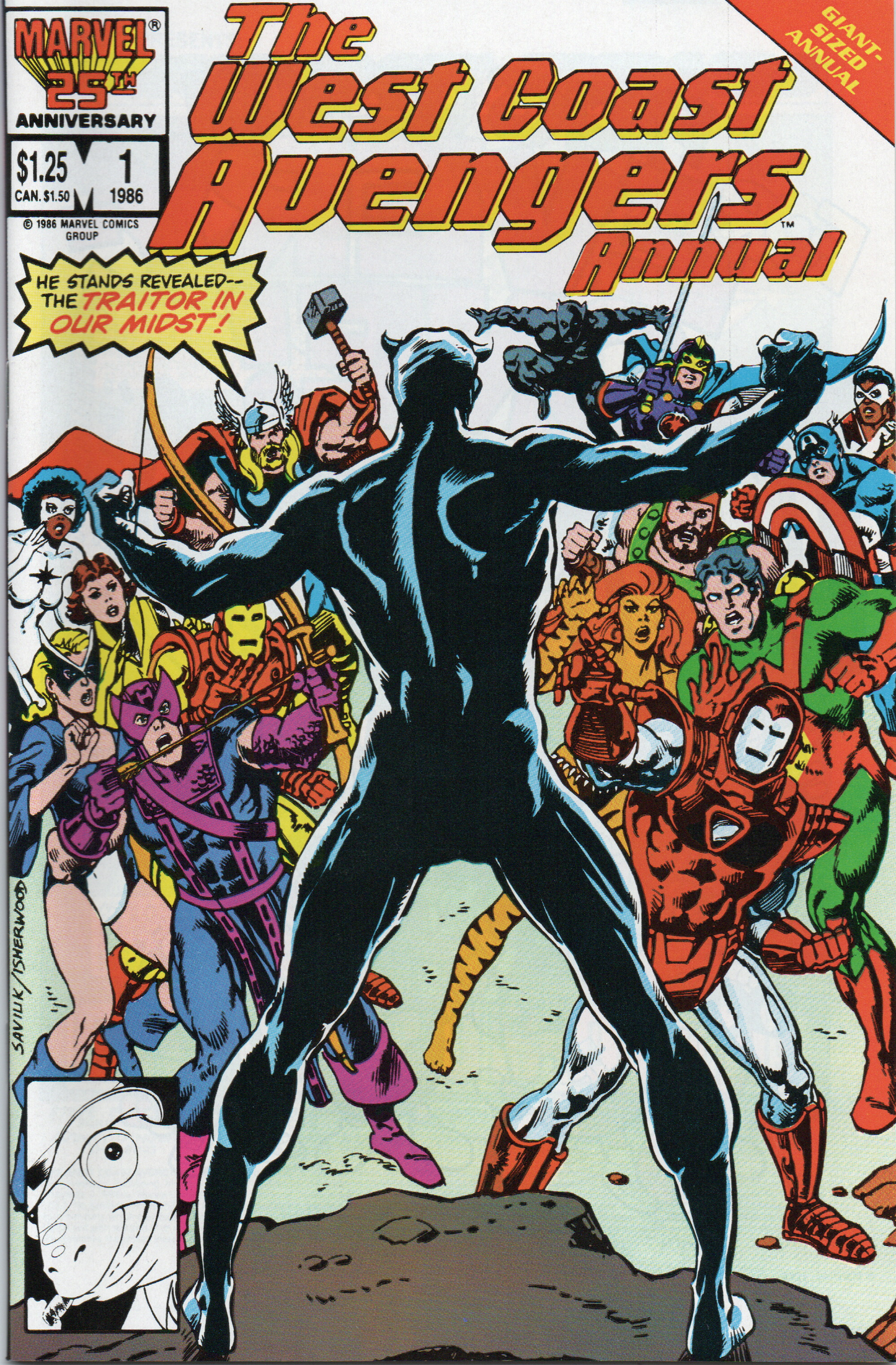 West Coast Avengers #1 Annual Comic Book From TheGlassyLass.com - Front Cover