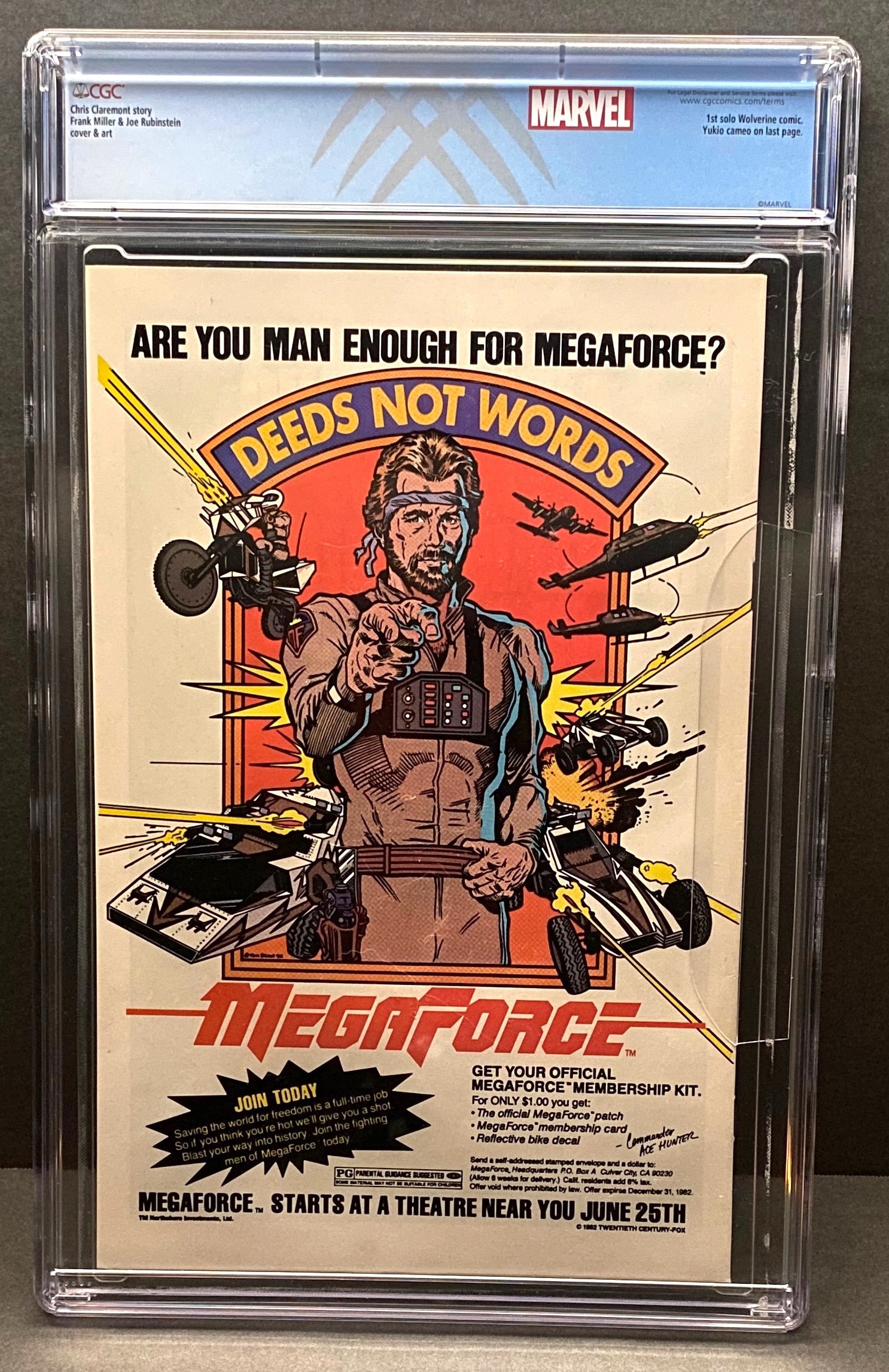 Wolverine #1 1982 Limited Edition (CGC Graded 9.6) from TheGlassyLass Private Collection (CGC Certification #3949650001)