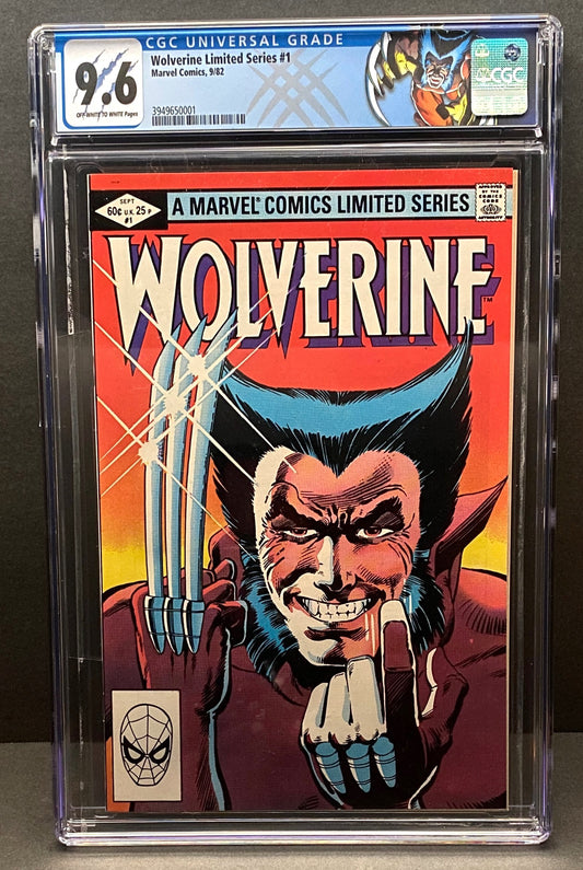 Wolverine #1 1982 Limited Edition (CGC Graded 9.6) from TheGlassyLass Private Collection (CGC Certification #3949650001)