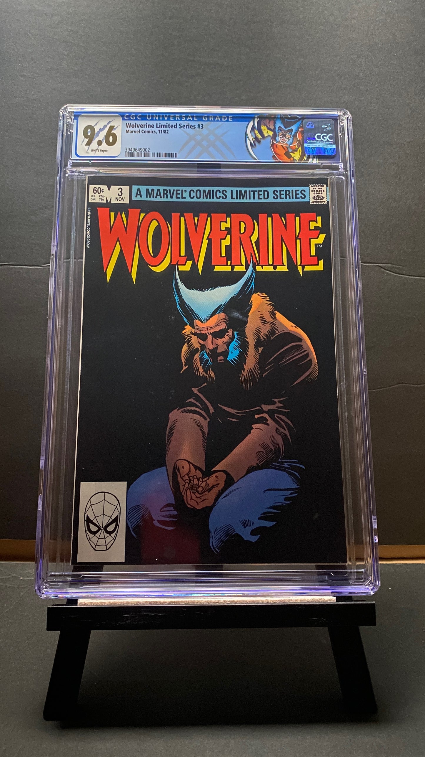 Wolverine #3 (1982 Limited Edition) CGC Graded 9.6 - TheGlassyLass.com Private Collection