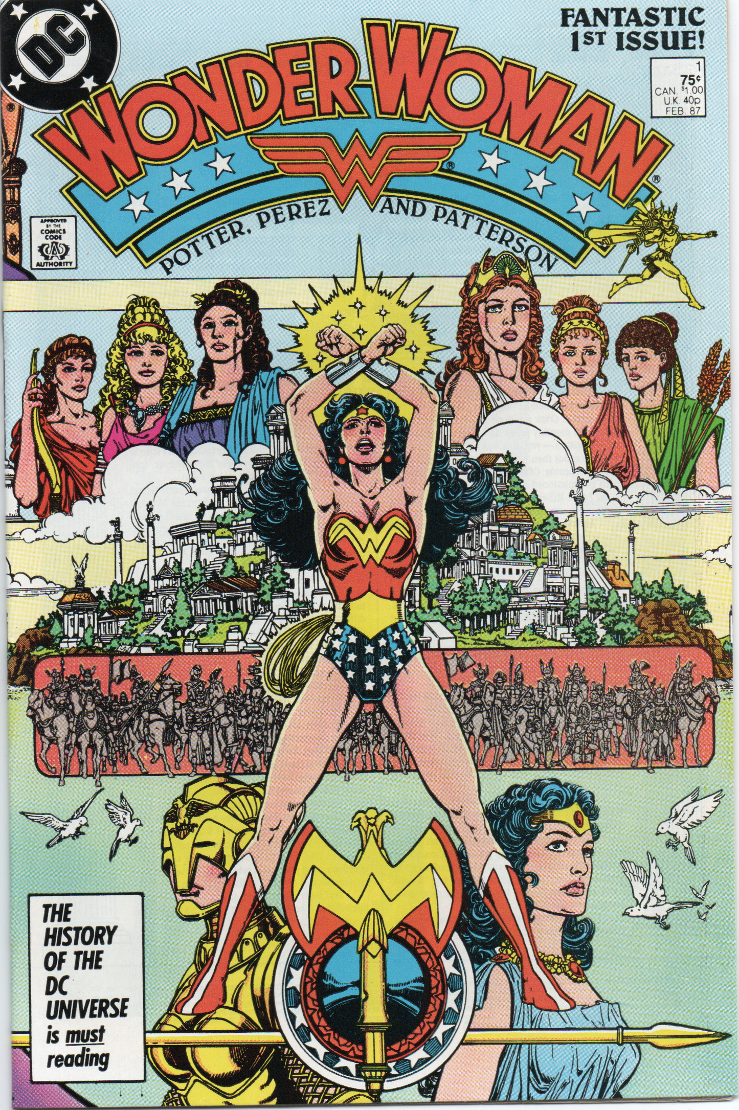 Wonder Woman #1 (2nd Series) Comic Book From TheGlassyLass.com - Front Cover