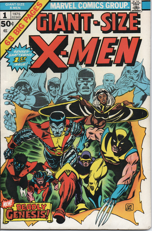 Original X-Men Giant Size #1 Comic Book (Ungraded) From TheGlassyLass.com (Front)