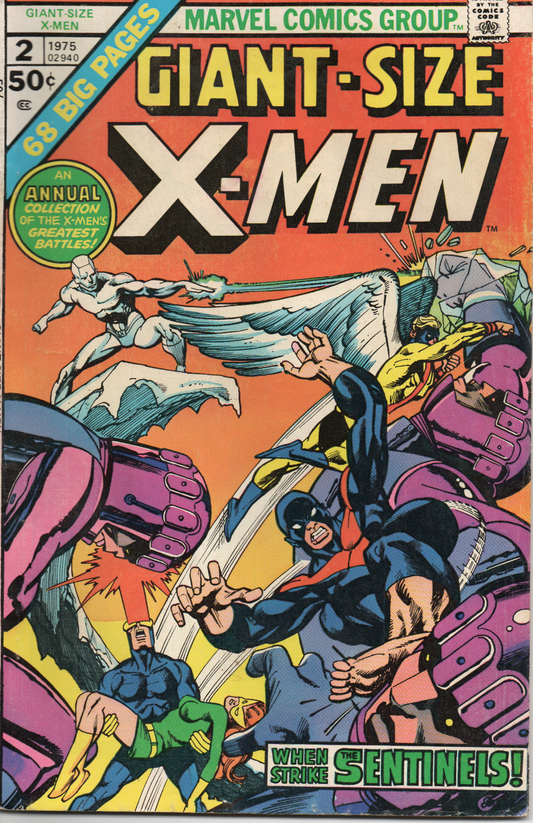 X-Men Giant Size #2 1975 Comic Book (Ungraded) from TheGlassyLass.com Front Cover