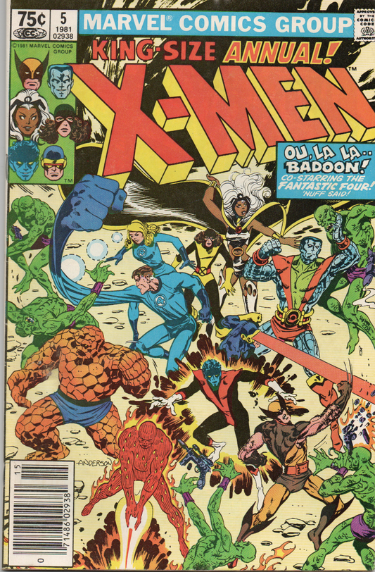 X-Men Annual #5 Comic Book From TheGlassyLass.com - Front Cover
