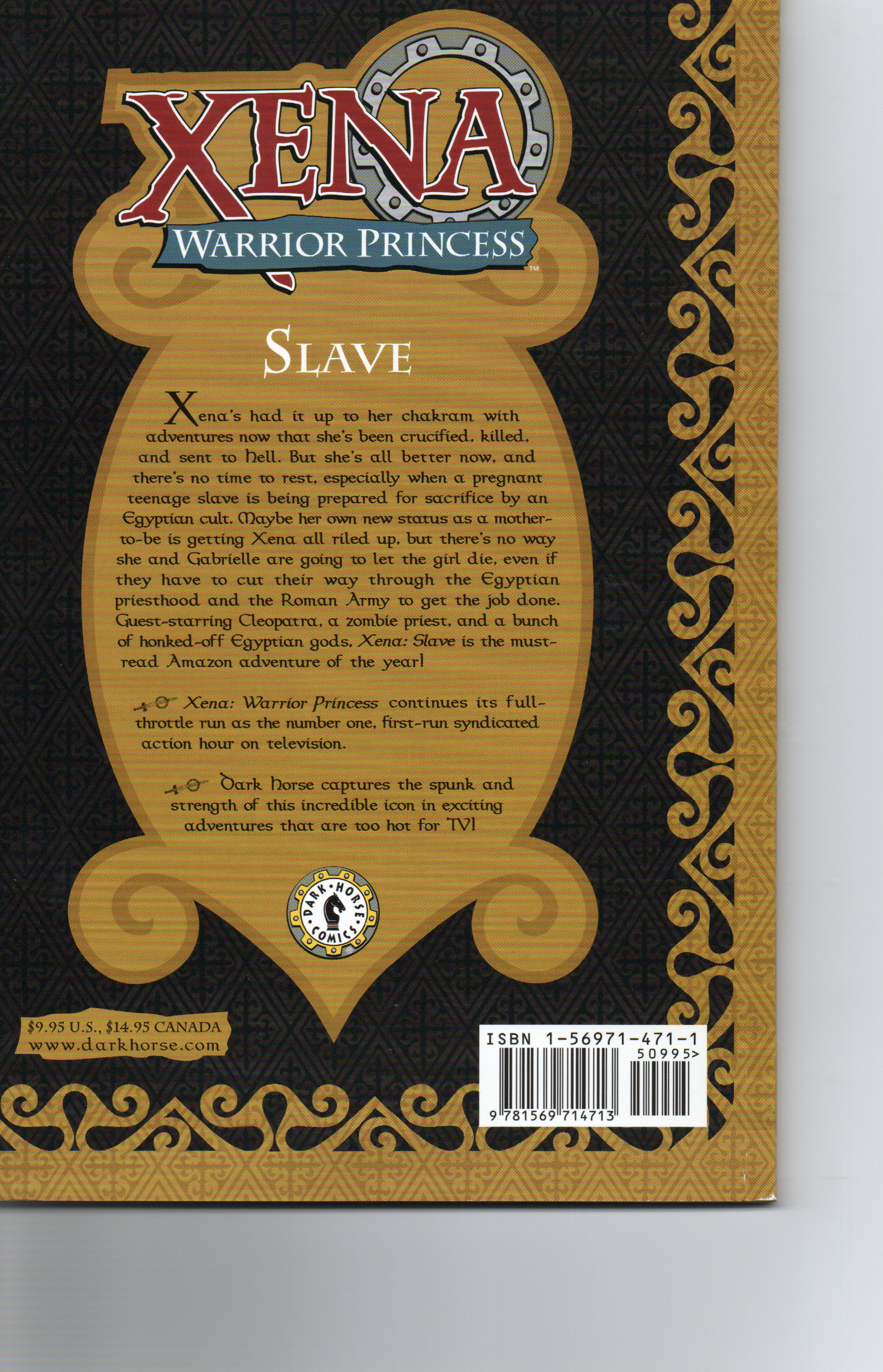 XENA The Warrior Princess “Slave” Trade Paperback by Dark Horse Comics at TheGlassyLass.com