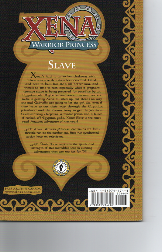 XENA The Warrior Princess “Slave” Trade Paperback by Dark Horse Comics at TheGlassyLass.com