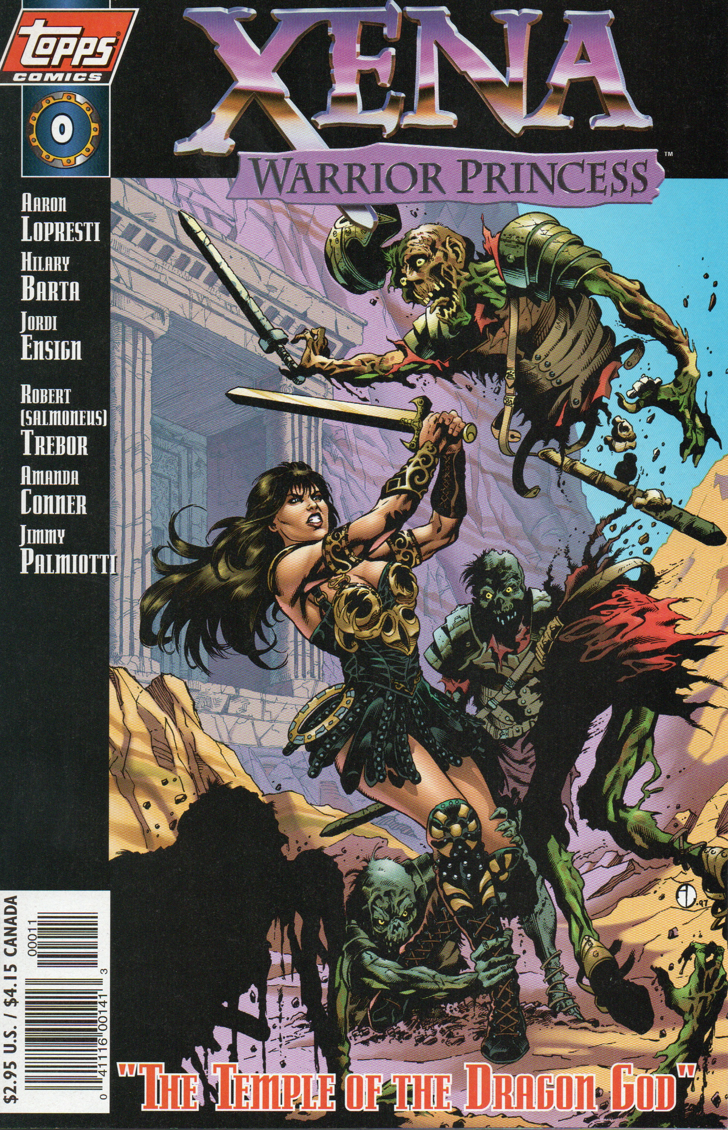 Xena Warrior Princess #0 Comic Book by Topps Comics at TheGlassyLass.com