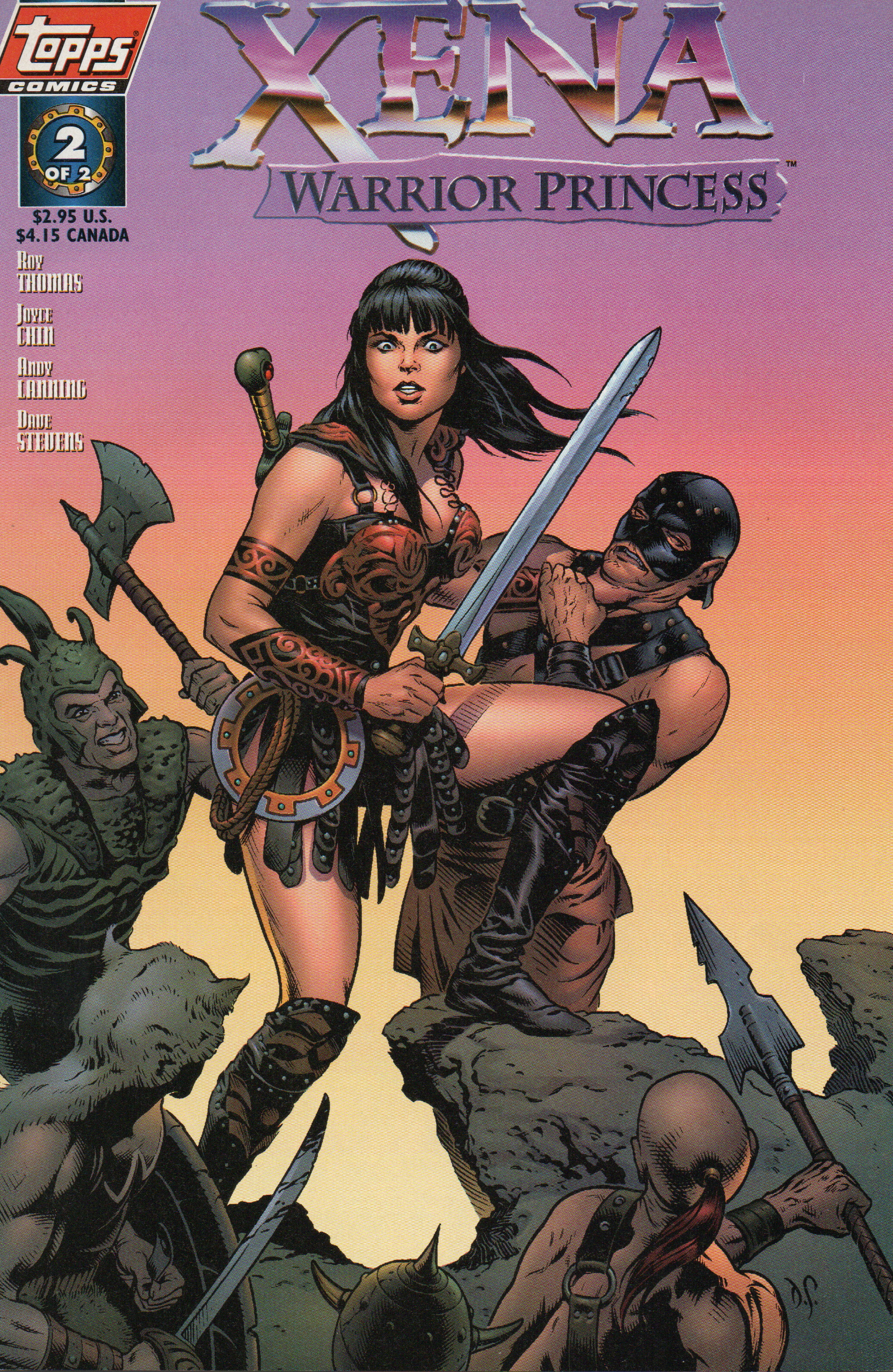 Xena Warrior Princess (First Series / Variant Cover) #2 Comic Book by Topps Comics at TheGlassyLass.com
