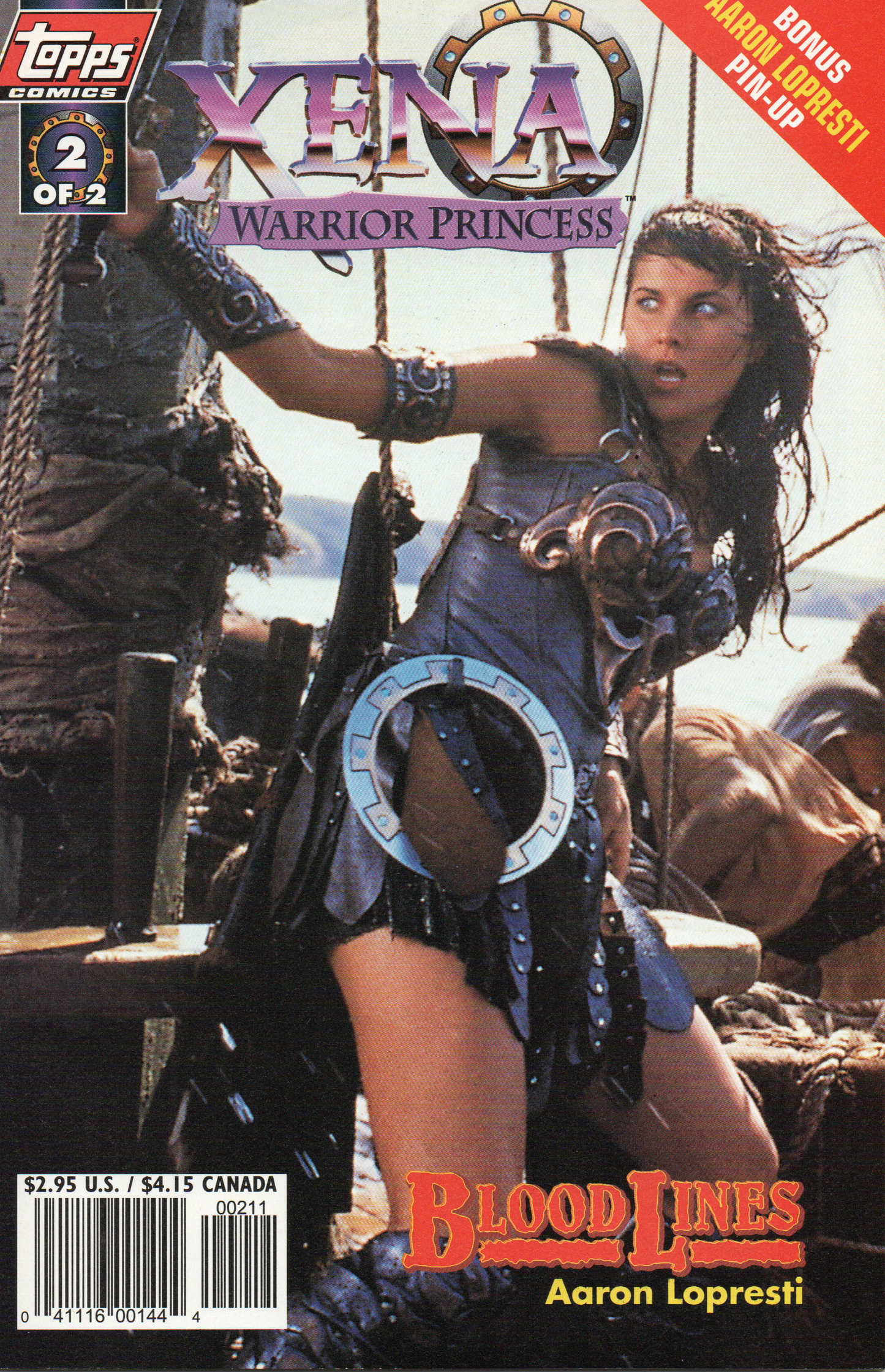 Xena Warrior Princess "Blood Lines" #2 Comic Book by Topps Comics at TheGlassyLass.com