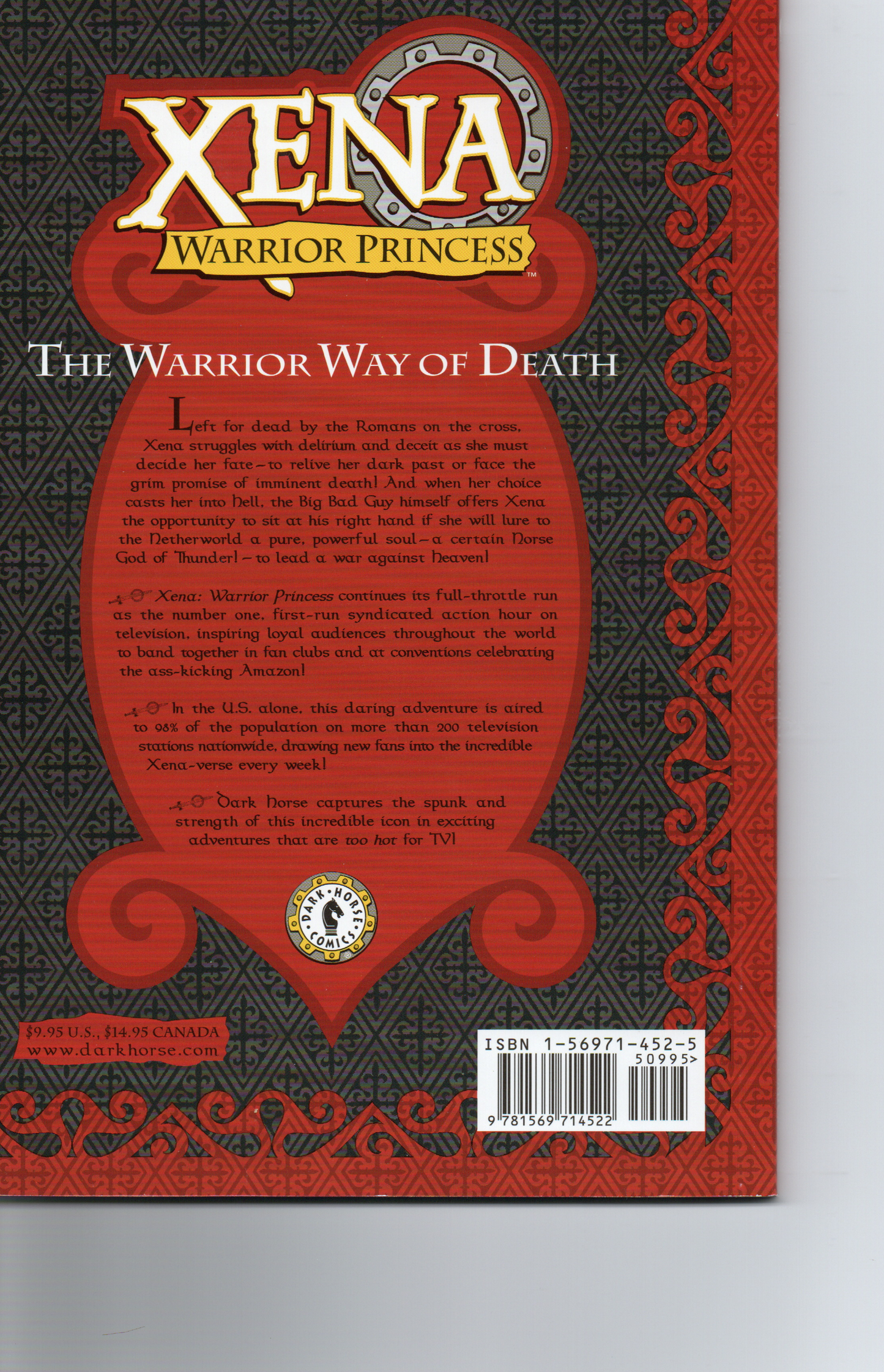 XENA The Warrior Princess “The Warrior Way of Death” Trade Paperback by Dark Horse Comics at TheGlassyLass.com