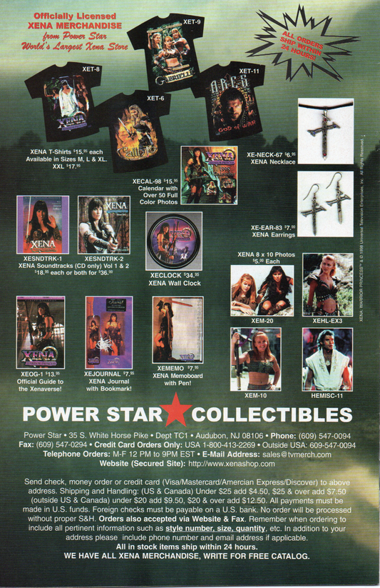Xena vs. Callisto #1 Comic Book by Topps Comics at TheGlassyLass.com