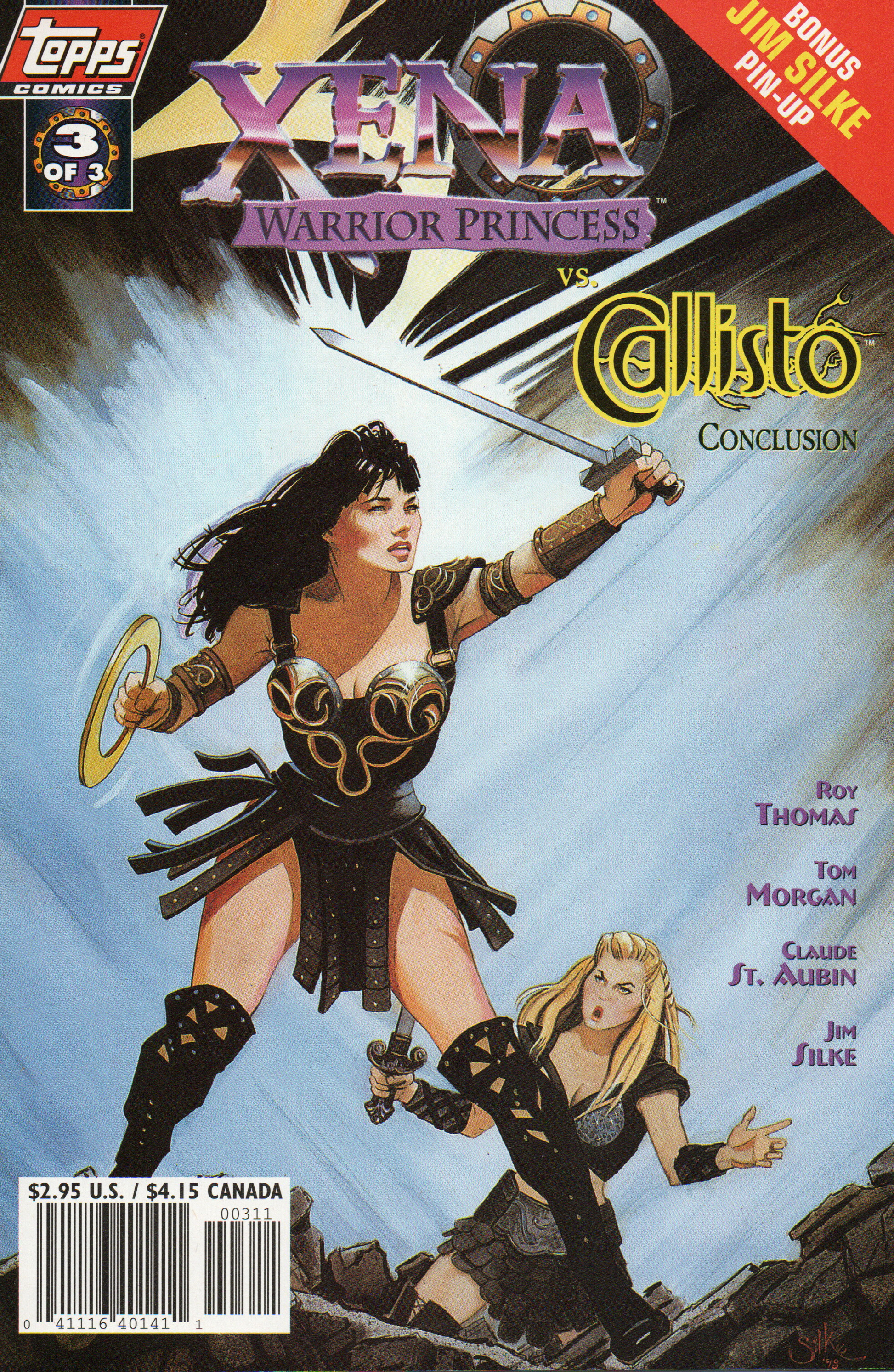 Xena vs. Callisto #3B Comic Book by Topps Comics at TheGlassyLass.com